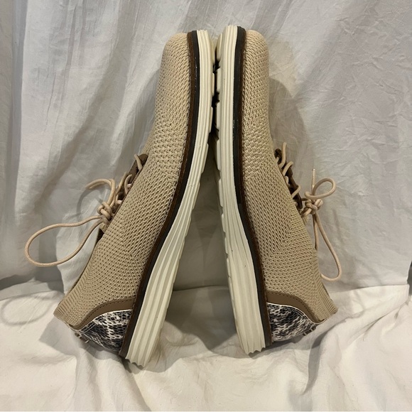 Cole Haan Original Grand Meridian Shoe Women 10 Oxford Oat/Snake Sneaker Loafer - Picture 2 of 10
